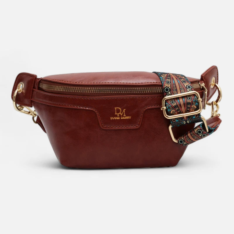 Sac banane cuir chic à bandoulière Margot