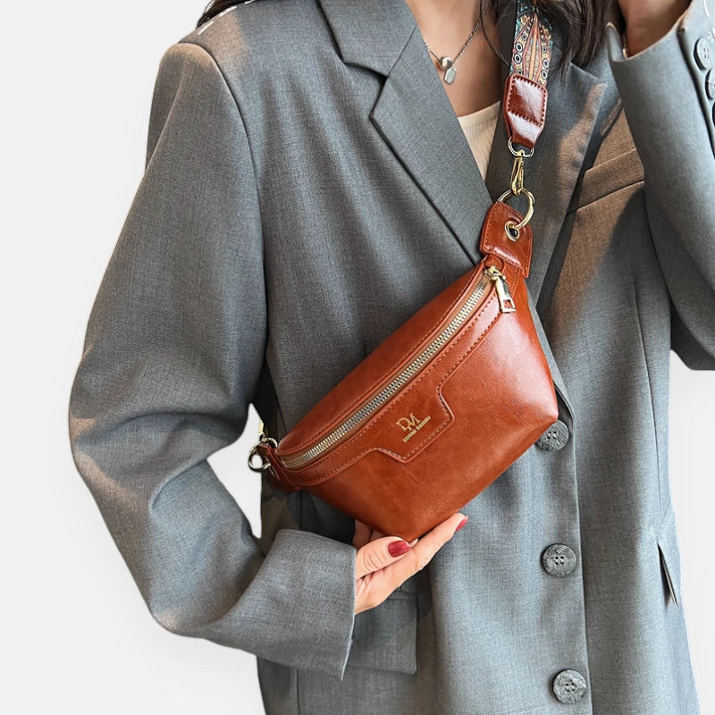 Sac banane cuir chic à bandoulière Margot