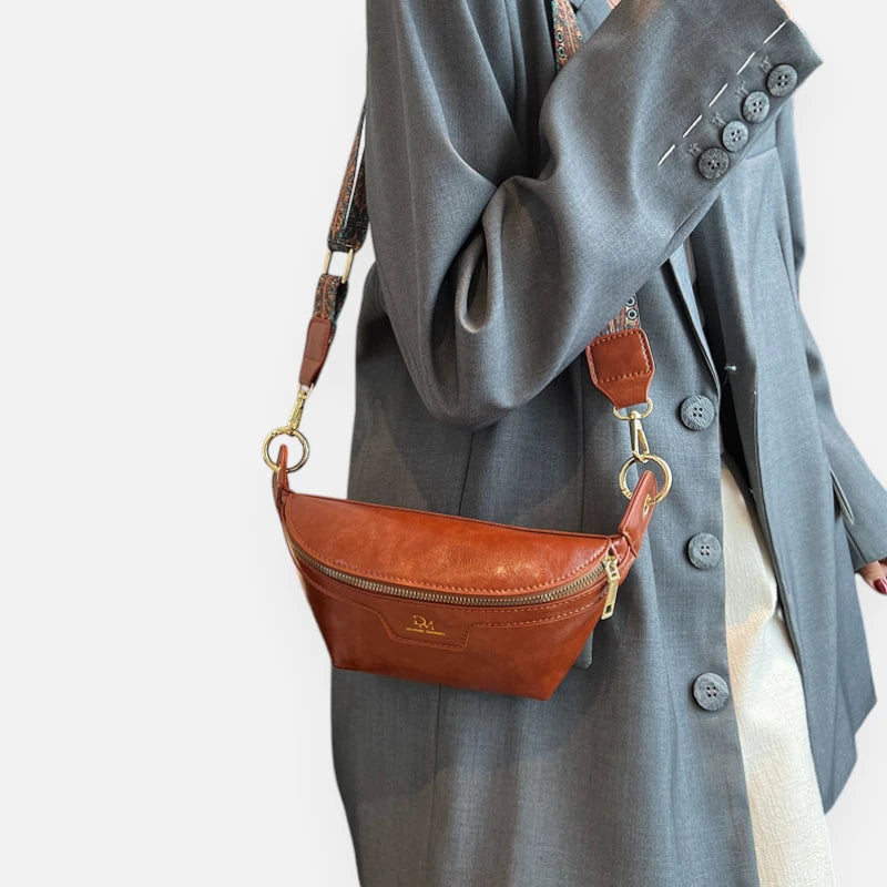 Sac banane cuir chic à bandoulière Margot