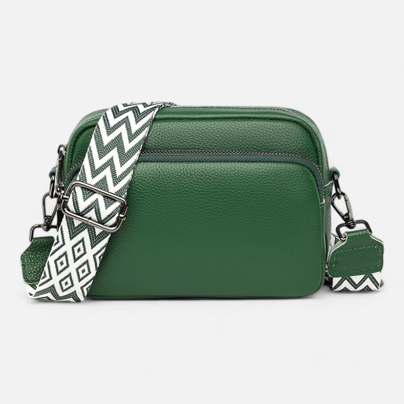 Sac banane cuir chic rectangulaire à bandoulière Delphine