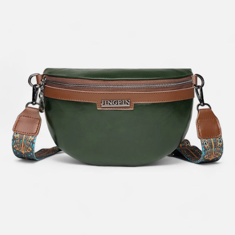 Sac banane cuir chic à bandoulière Geneviève