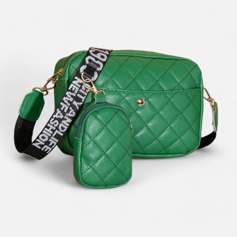Sac banane en cuir matelassé rectangulaire Giselle