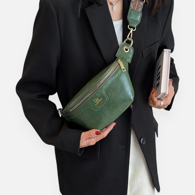 Sac banane cuir chic à bandoulière Margot