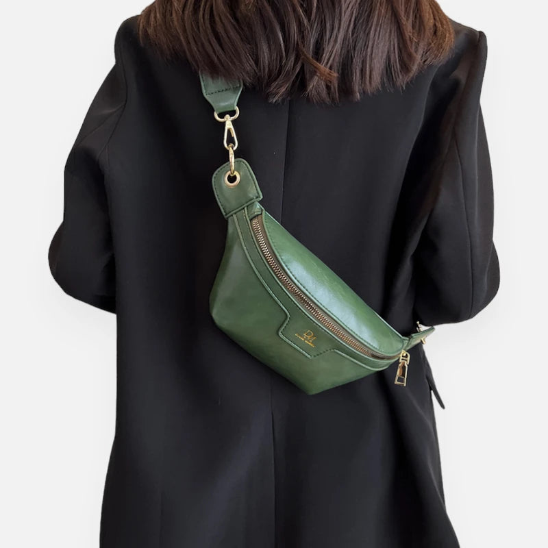 Sac banane cuir chic à bandoulière Margot