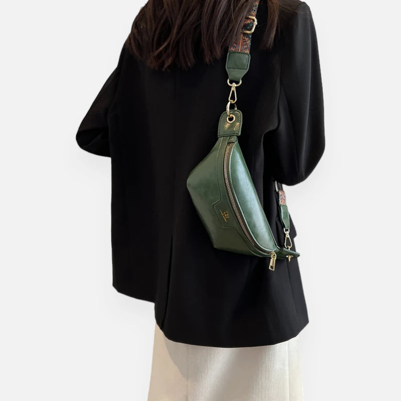 Sac banane cuir chic à bandoulière Margot