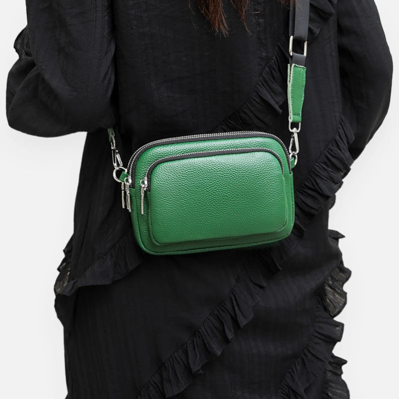 Sac banane cuir rectangulaire à bandoulière Sophie