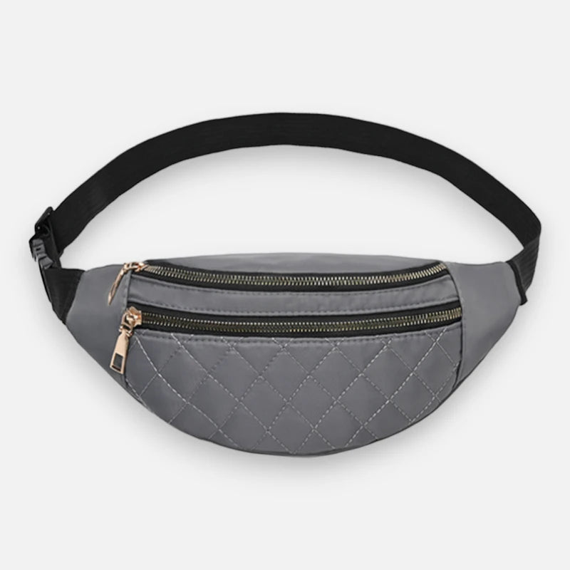 Sac banane cuir chic matelassé Delphine