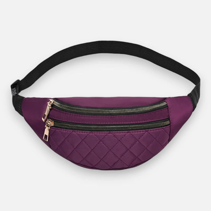 Sac banane cuir chic matelassé Delphine