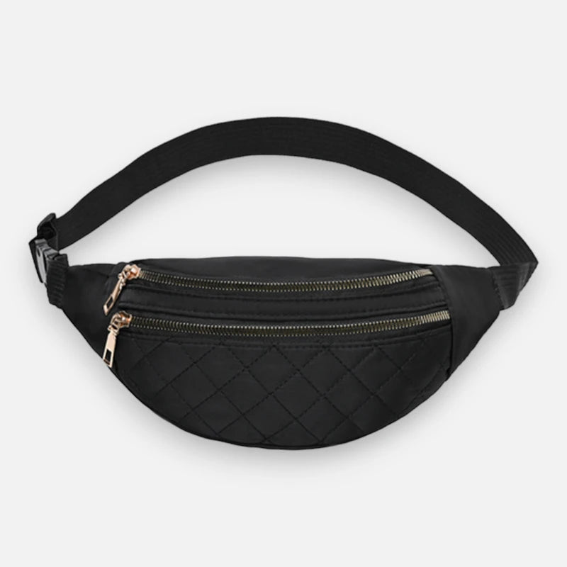 Sac banane cuir chic matelassé Delphine