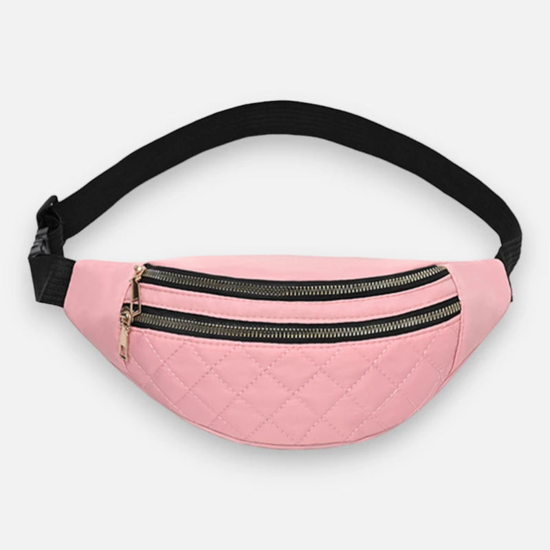 Sac banane cuir chic matelassé Delphine