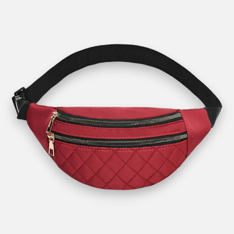 Sac banane cuir chic matelassé Delphine