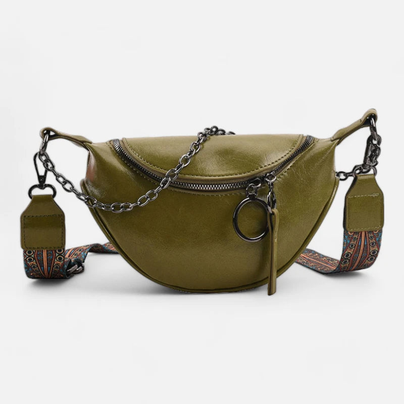 Sac banane cuir chic à bandoulière Émilie