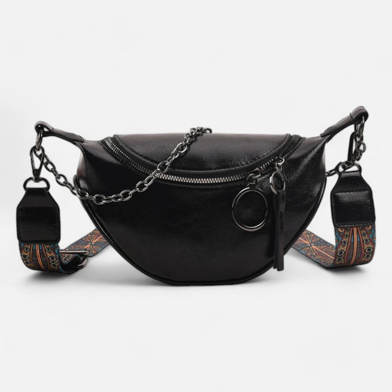 Sac banane cuir chic à bandoulière Émilie