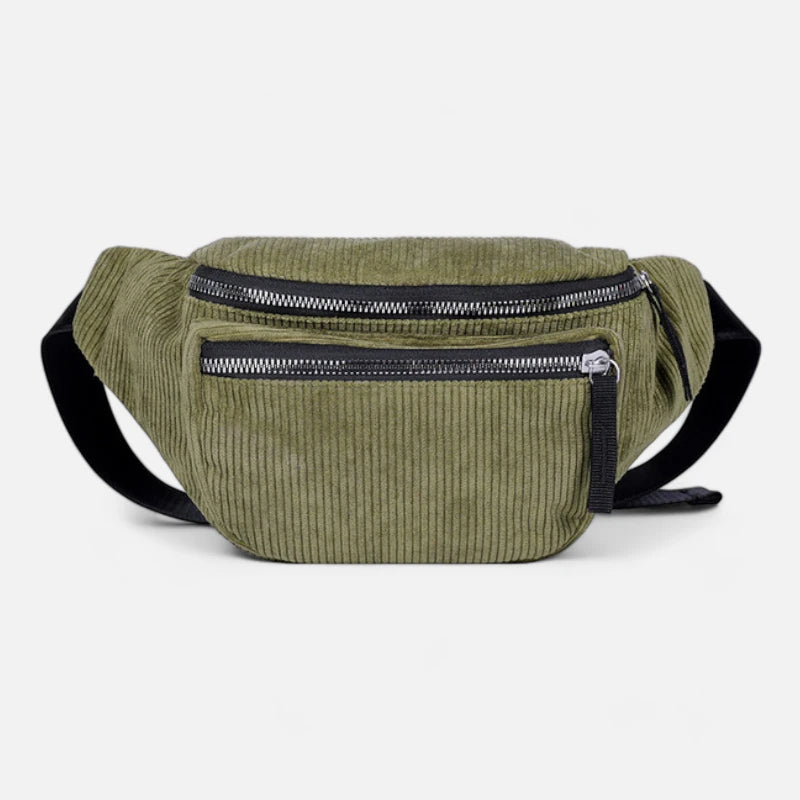 Sac banane velours côtelé tendance Fiona