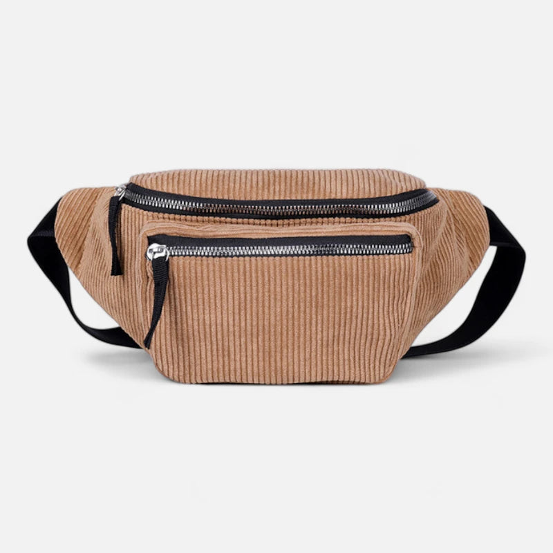 Sac banane velours côtelé tendance Fiona