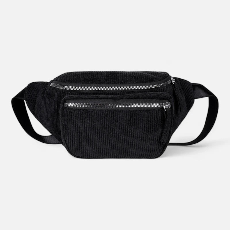 Sac banane velours côtelé tendance Fiona