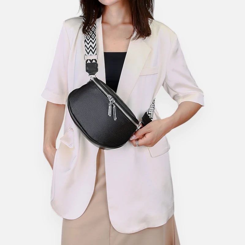 Sac banane cuir chic à bandoulière Juliette