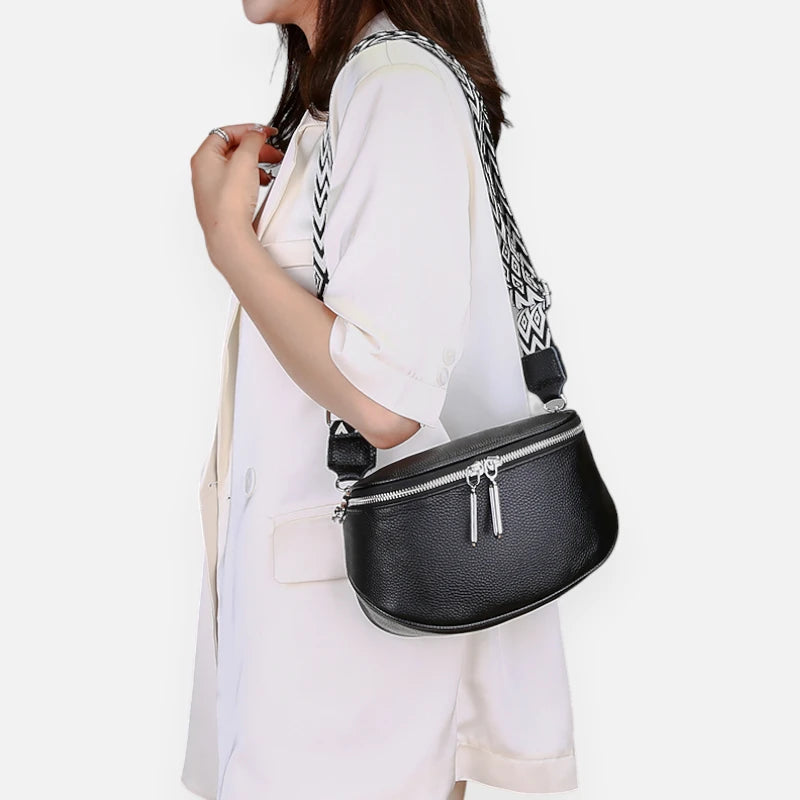 Sac banane cuir chic à bandoulière Juliette