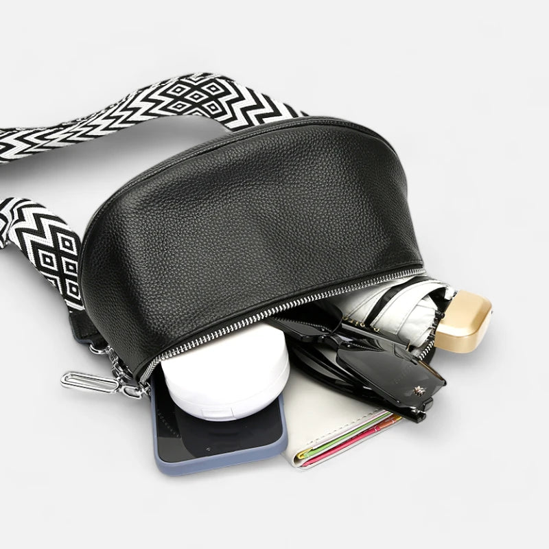 Sac banane cuir chic à bandoulière Juliette