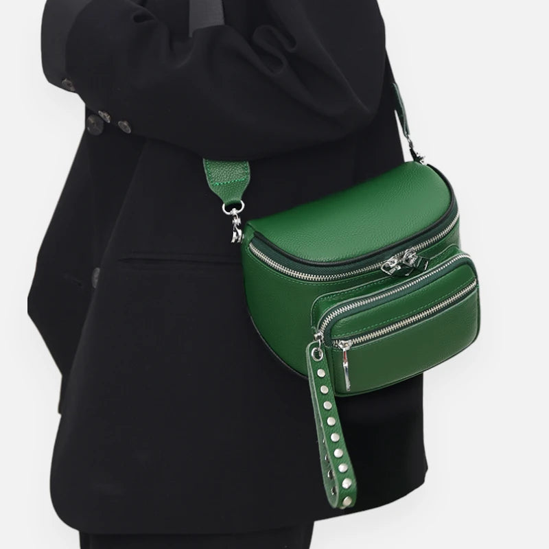 Sac banane cuir chic à bandoulière Léa