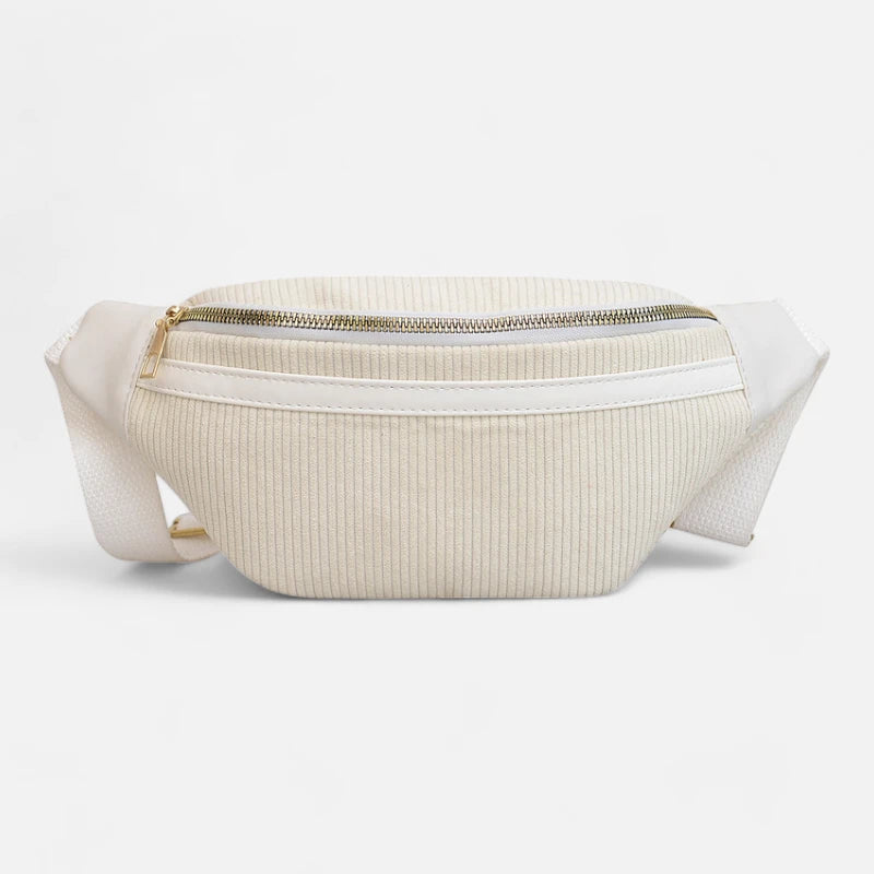 Sac banane velours côtelé chic Viviane