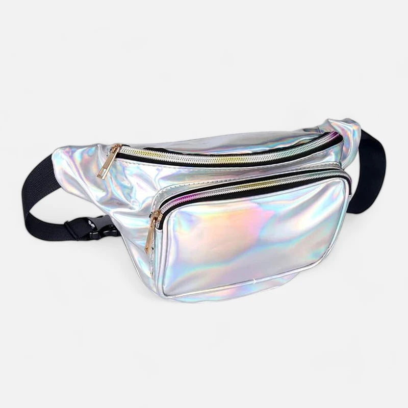 Sac banane holographique brillant tendance Lucette