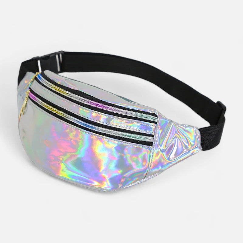 Sac banane holographique brillant tendance Mélodie