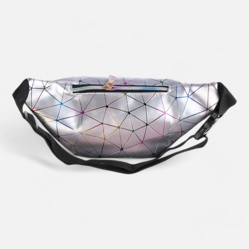 Sac banane holographique en cuir tendance Solange