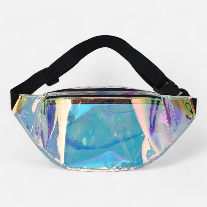 Sac banane holographique transparent tendance Celeste