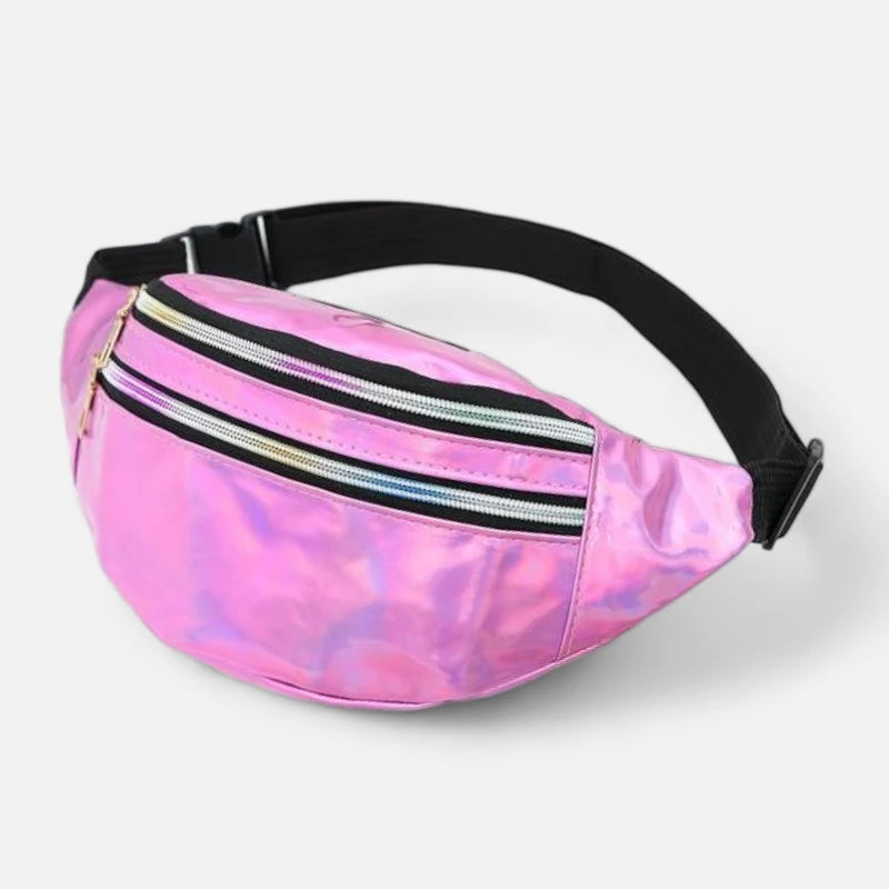 Sac banane holographique brillant tendance Mélodie