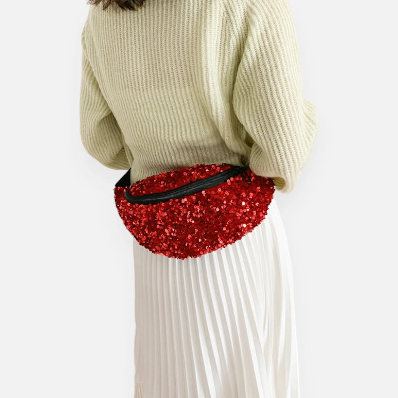 Grand sac banane sequin tendance Stella