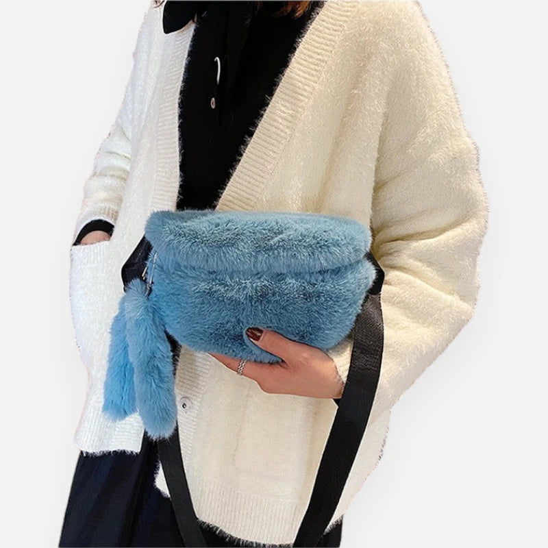 Sac banane peluche chic Clarisse