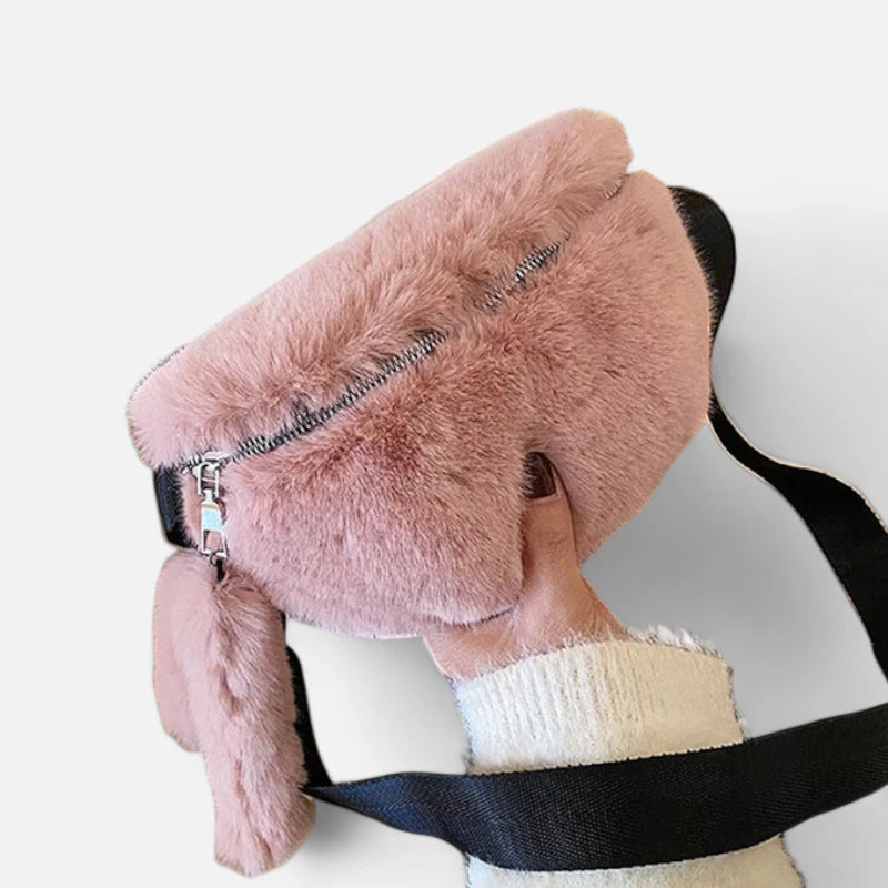 Sac banane peluche chic Clarisse