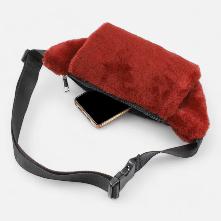 Sac banane fausse fourrure tendance Célestine