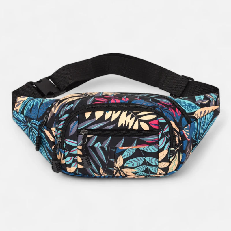 Sac banane tissu à motif feuillage tendance Paulette