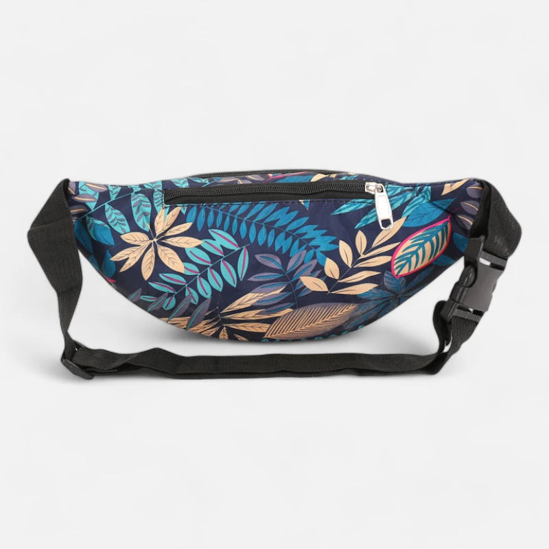 Sac banane tissu à motif feuillage tendance Paulette