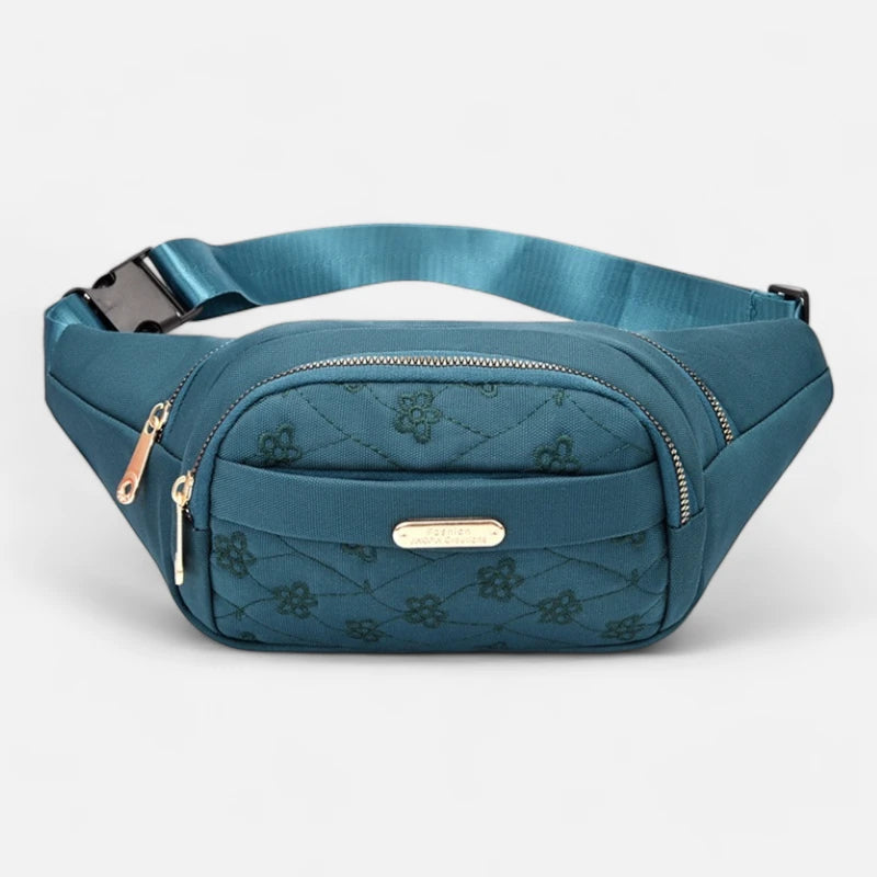 Sac banane tissu à motif floral tendance Véronique