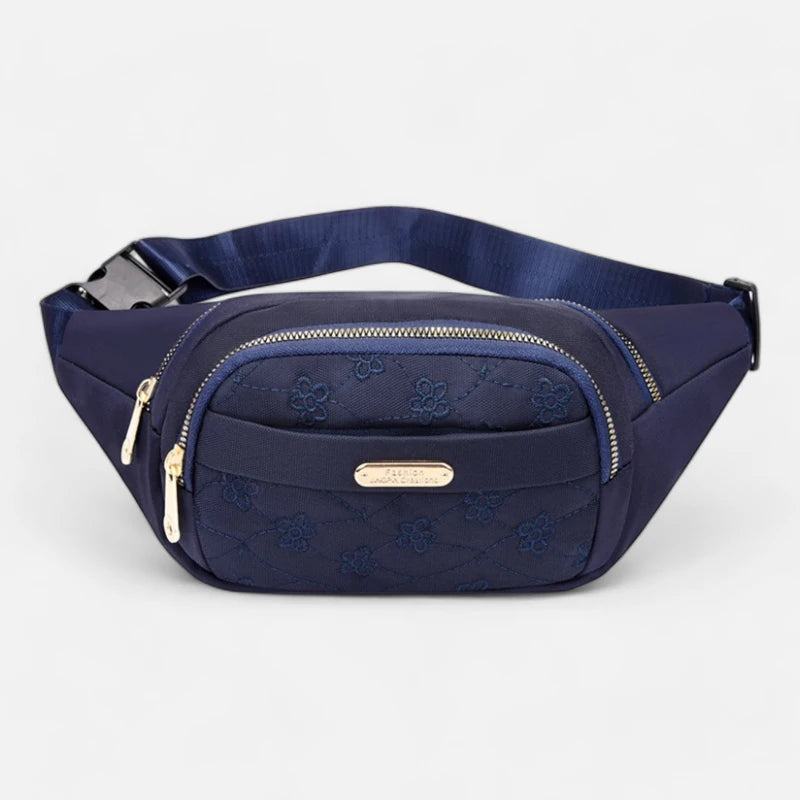 Sac banane tissu à motif floral tendance Véronique