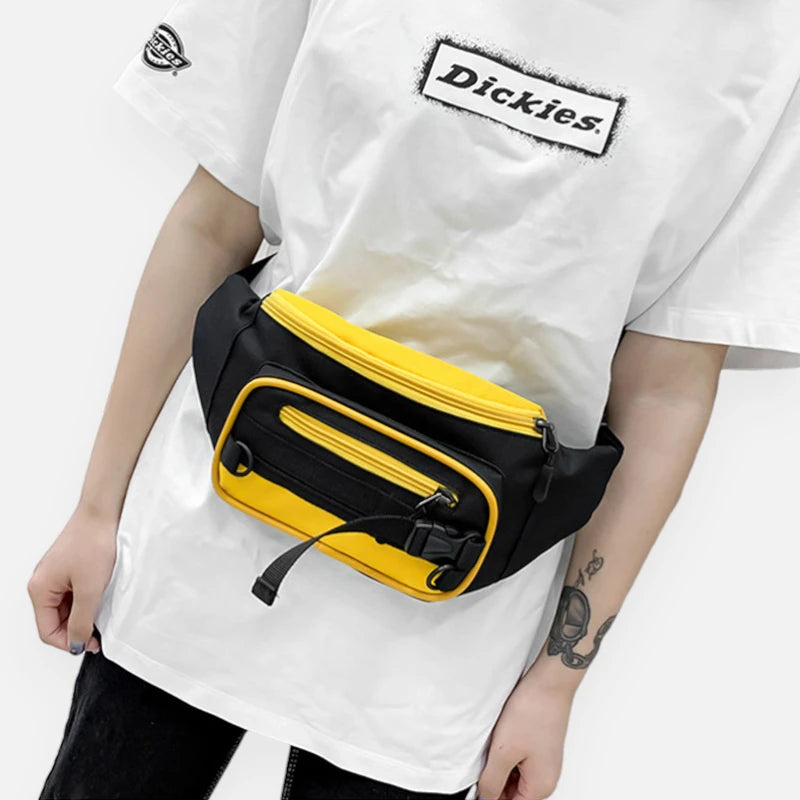 Sac banane tissu bi-color tendance Yolande