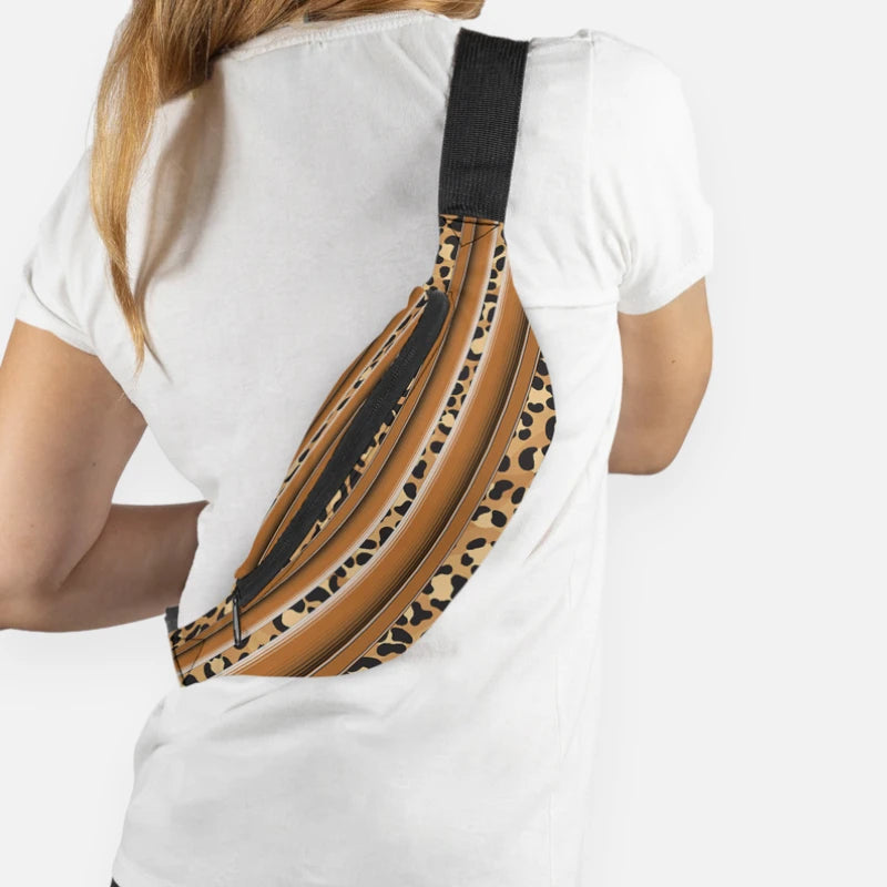 Sac banane léopard en tissu Mélanie