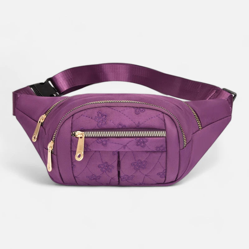 Sac banane tissu à motif floral tendance Françoise