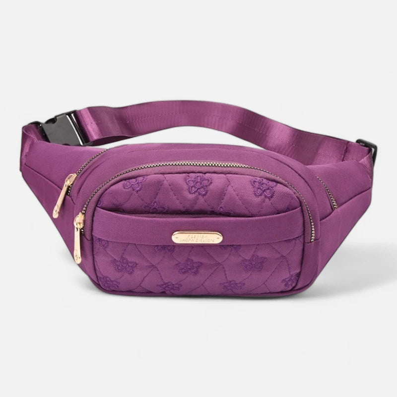 Sac banane tissu à motif floral tendance Véronique