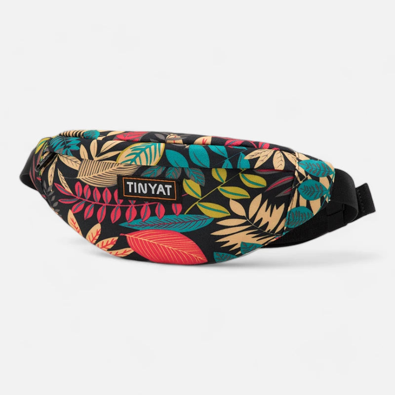 Sac banane tissu à motif feuillage tendance Camilla