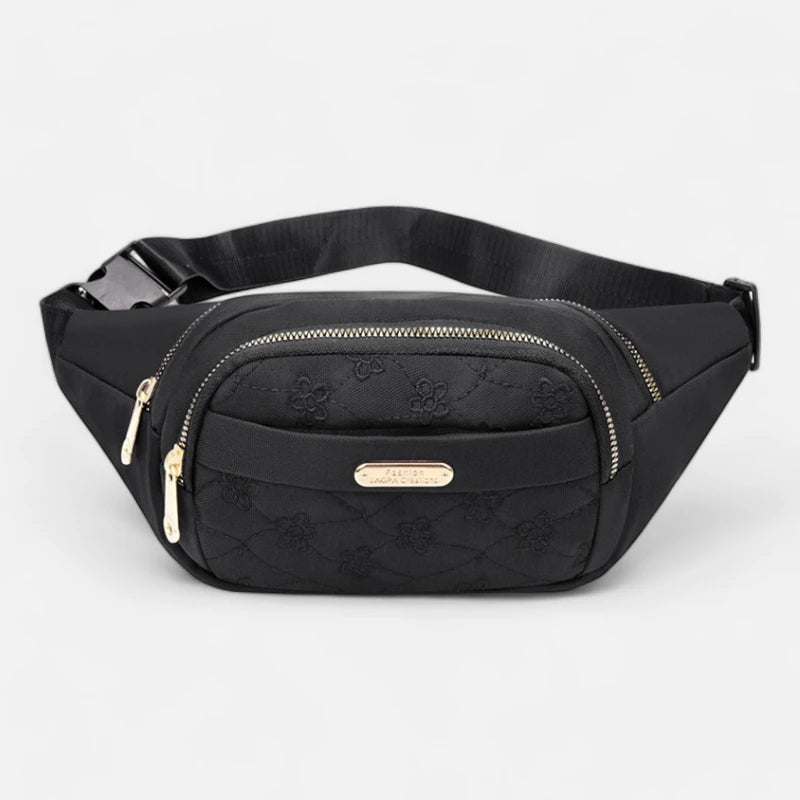 Sac banane tissu à motif floral tendance Véronique