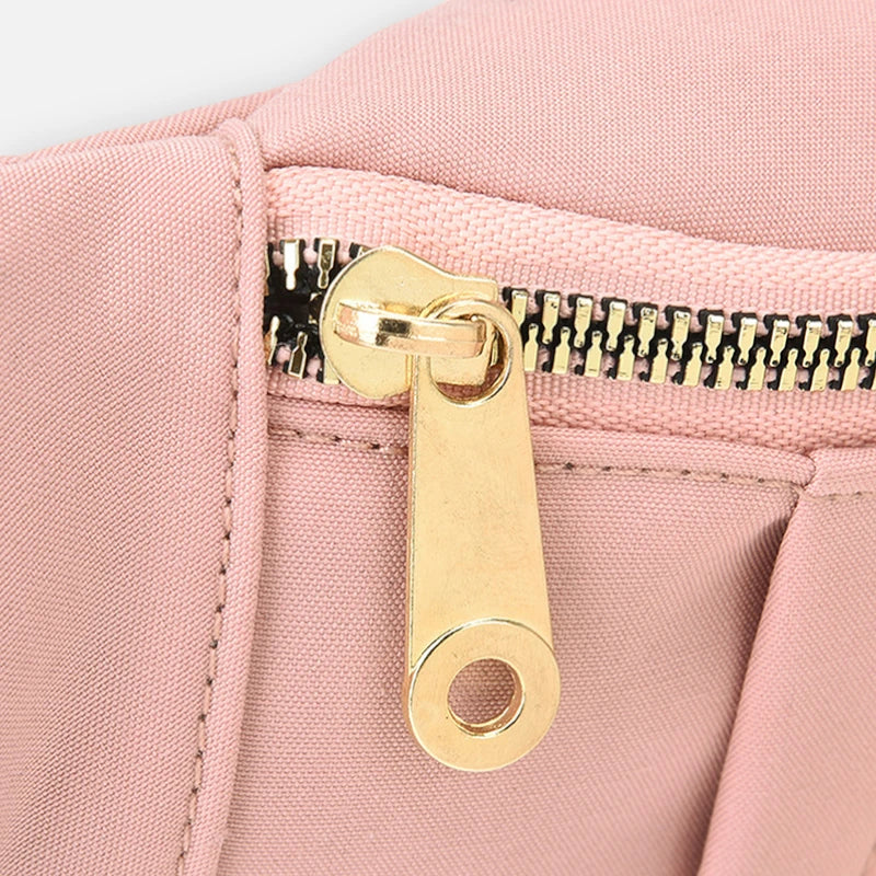 Sac banane tissu à fermeture doré Chantal