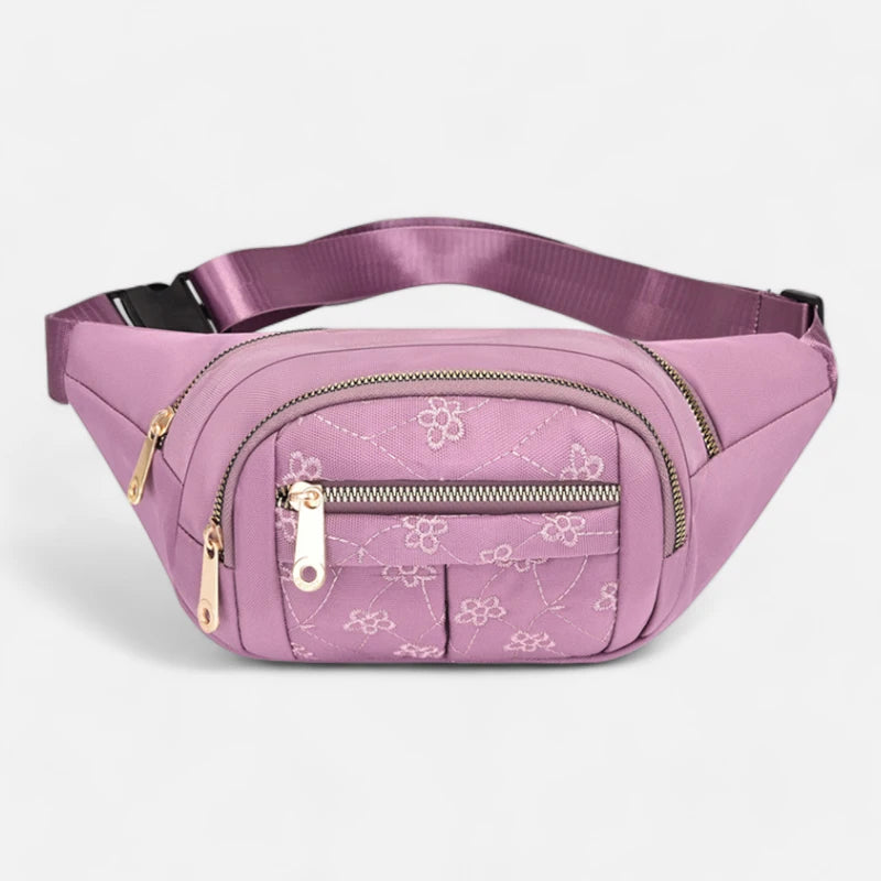 Sac banane tissu à motif floral tendance Françoise