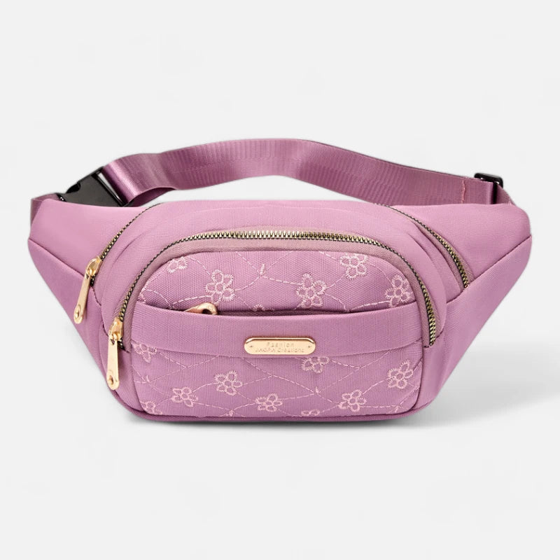 Sac banane tissu à motif floral tendance Véronique