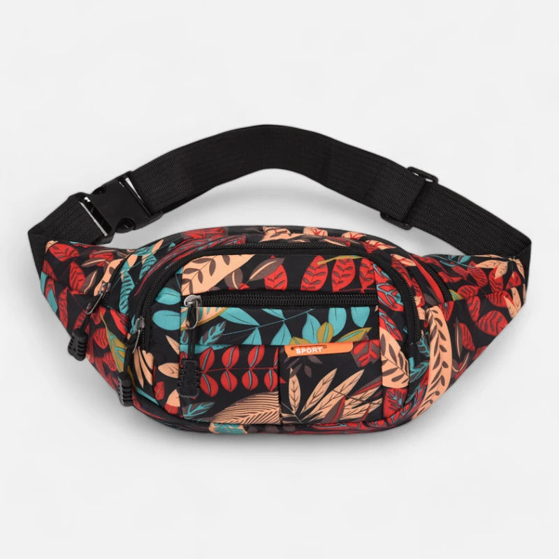 Sac banane tissu à motif feuillage tendance Paulette