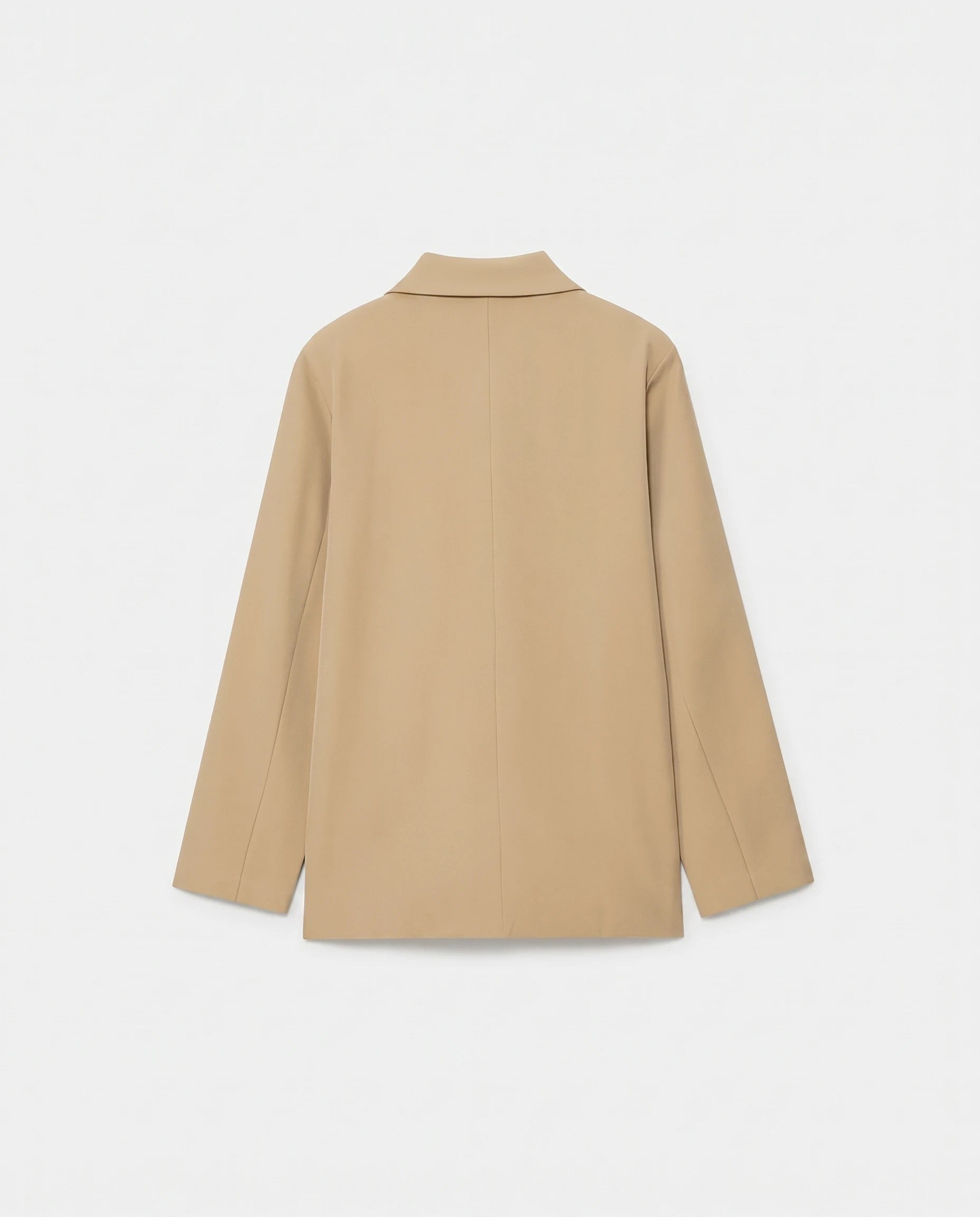 Blazer droit camel Augusta, packshot à plat vue de dos