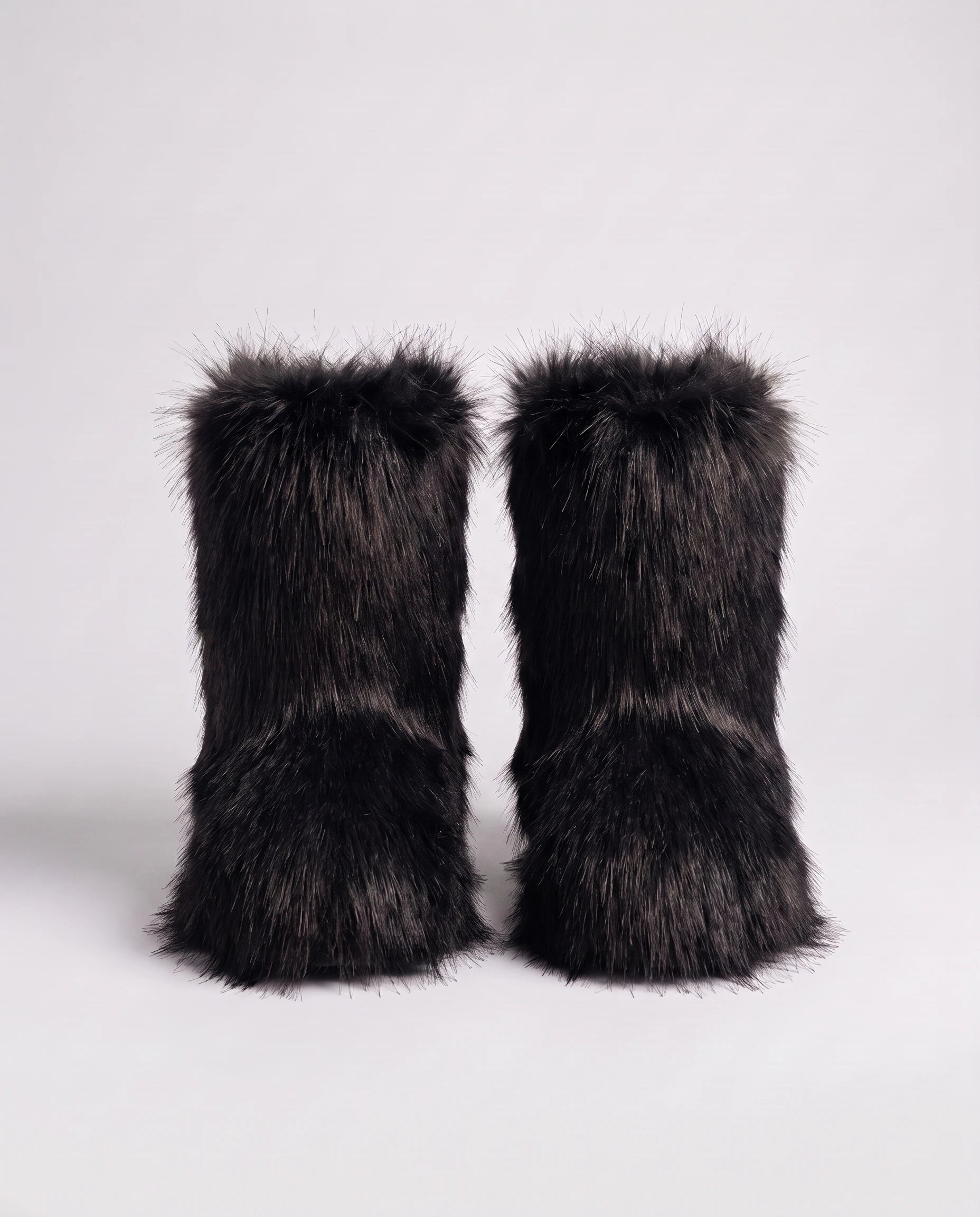Boots moelleuses en fausse fourrure Fanette — Noir, packshot vue complémentaire